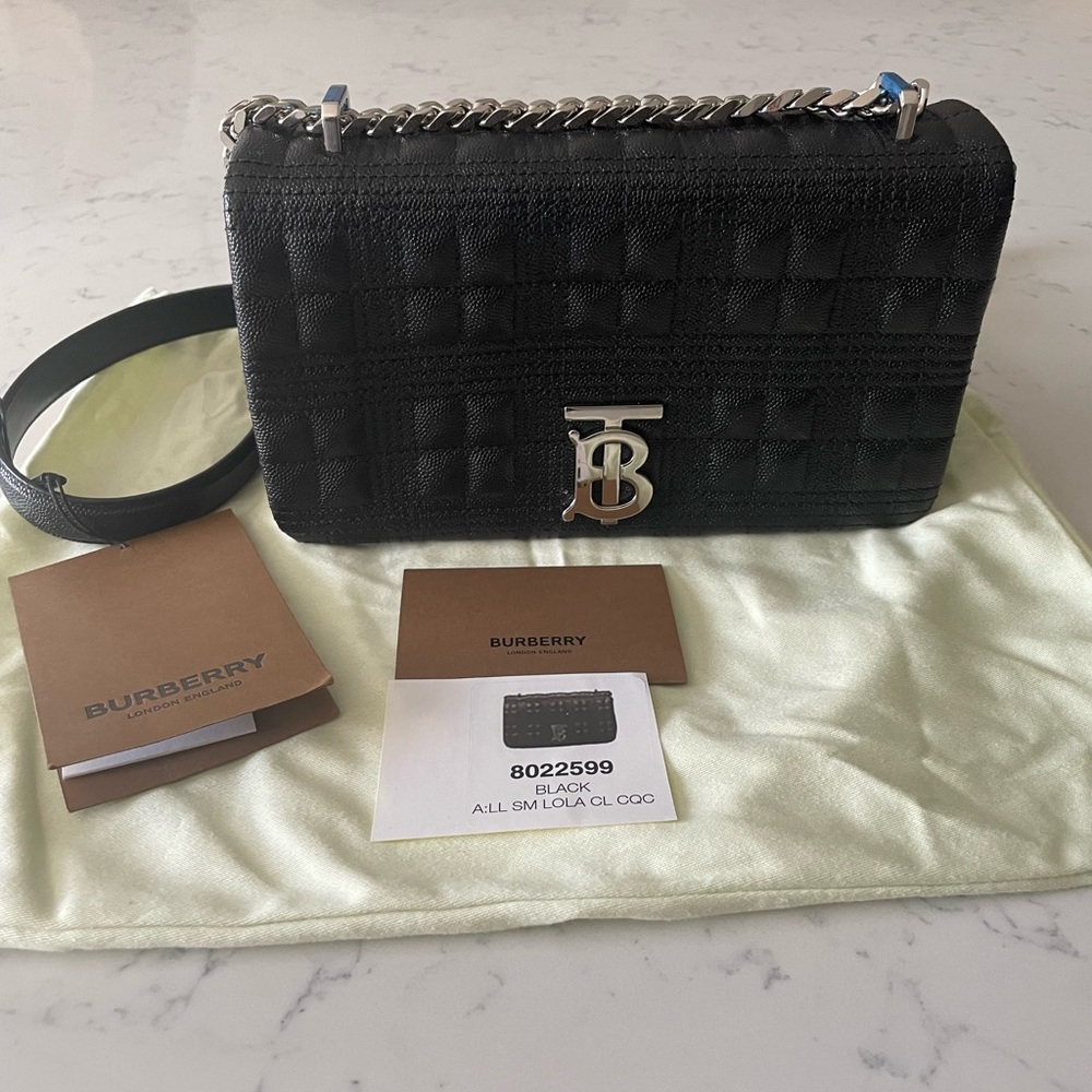 BURBERRY Small Lola Quilted Leather Shoulder Bag